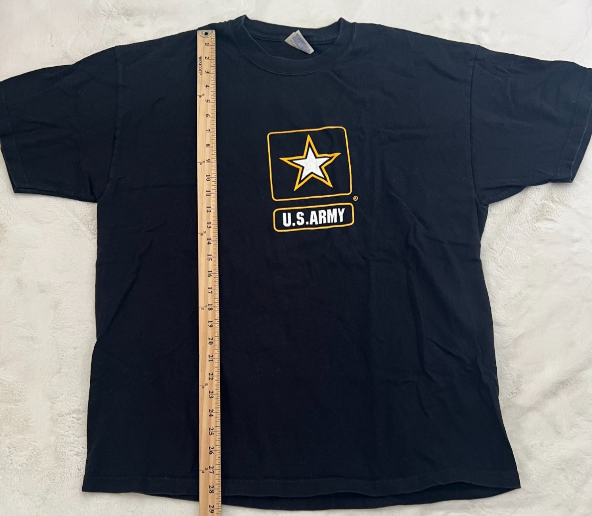 US Army T Shirt Mens XL Black Hanes Beefy-T An Army Of One Military Graphic Tee gallery