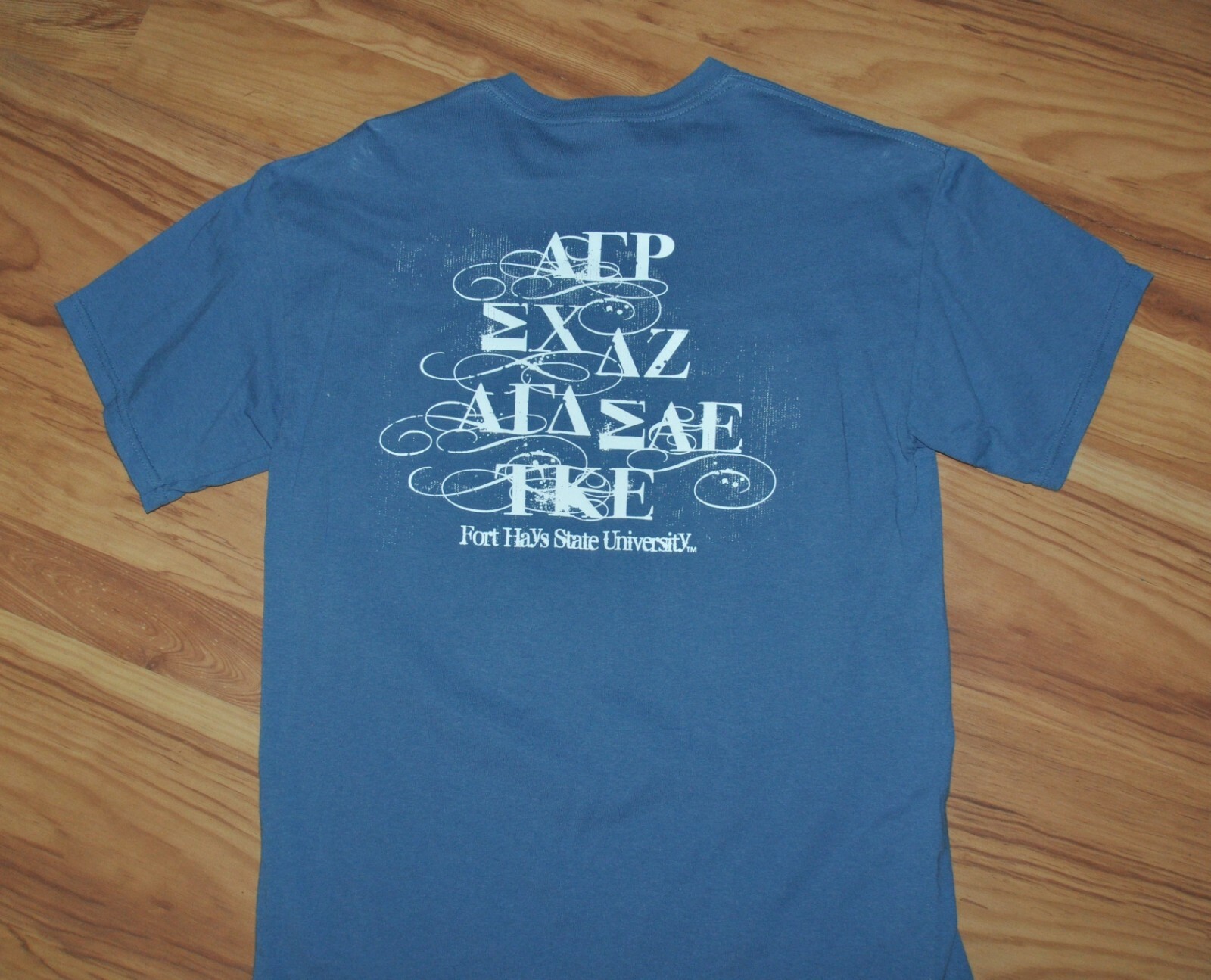 t-shirt medium fraternity sorority fort hays state university 21 inch pit 2 pit gallery
