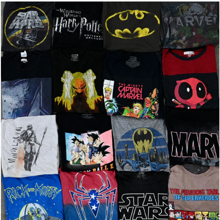 Bulk Graphic T-Shirt Lot Reseller Pack Mens Anime Marvel DC Pop Culture gallery