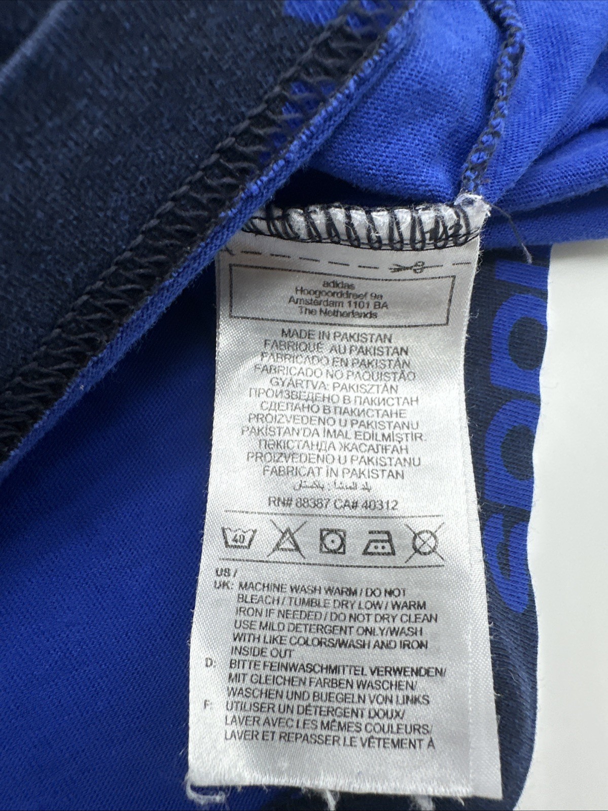 Adidas T-Shirt Men Small Aop Logo Multicolor ..#29834 gallery