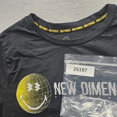 Smiley World Mens Size Large Black Short Sleeve Graphic T-Shirt