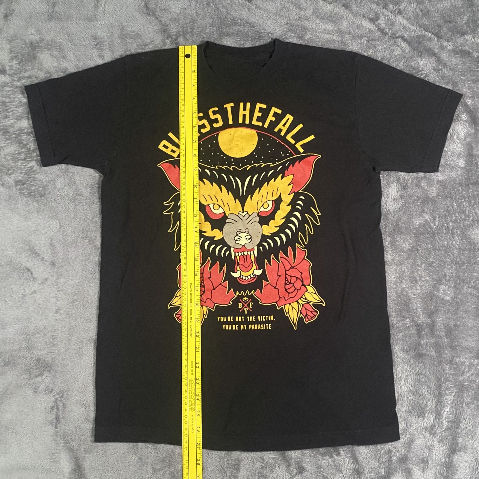 BLESSTHEFALL Parasite T Shirt Mens Medium Black Metalcore Band Tee No Tag gallery
