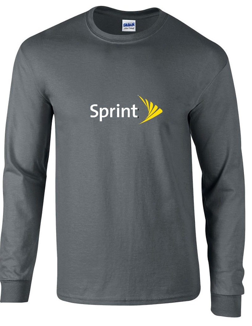 Sprint T-shirt LOGO Funny GEEK Phone Yellow White Dark Gray Long Sleeve Shirt gallery