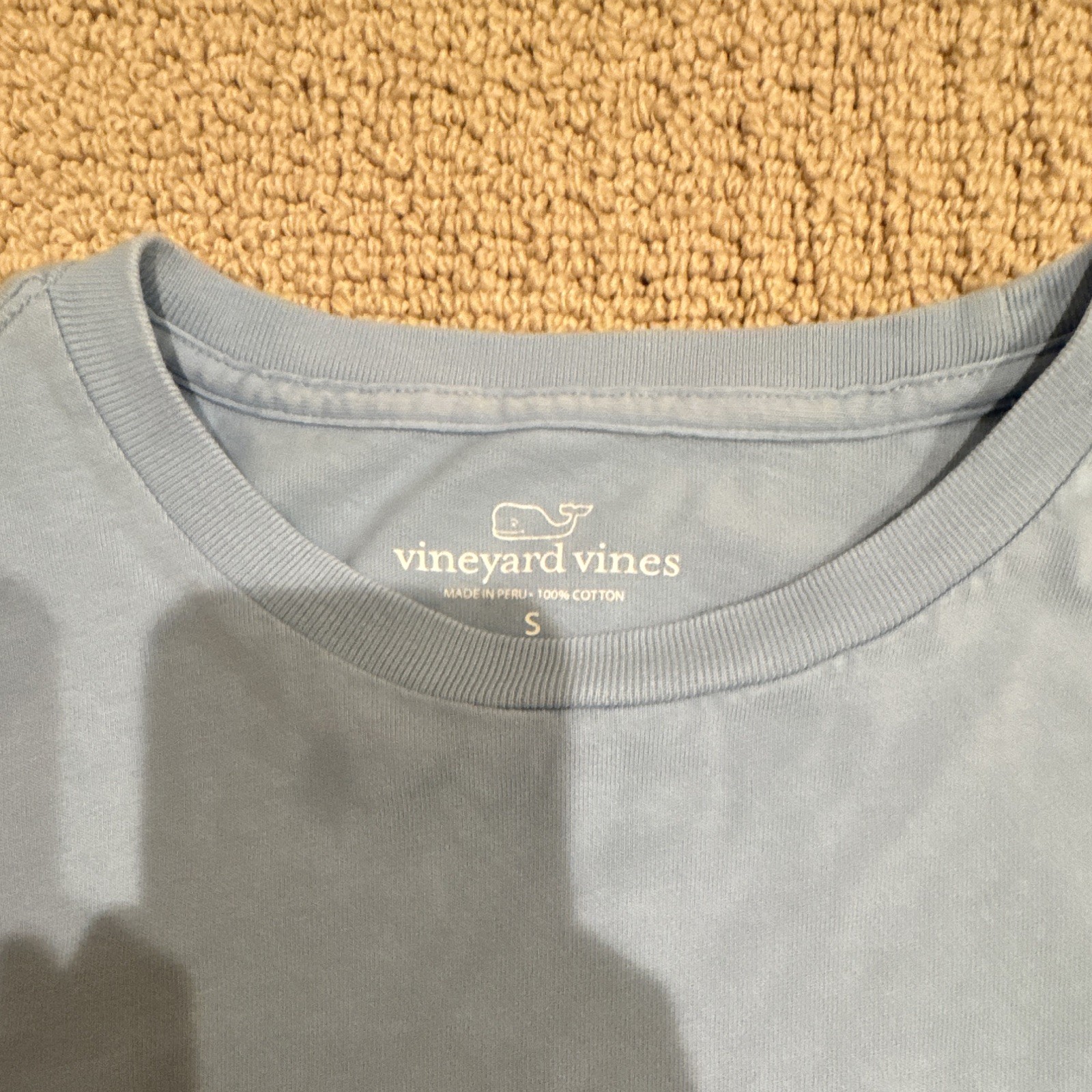 Vineyard Vines Men's Blue Long Sleeve Pocket T-Shirt Graphic Print S Cotton gallery