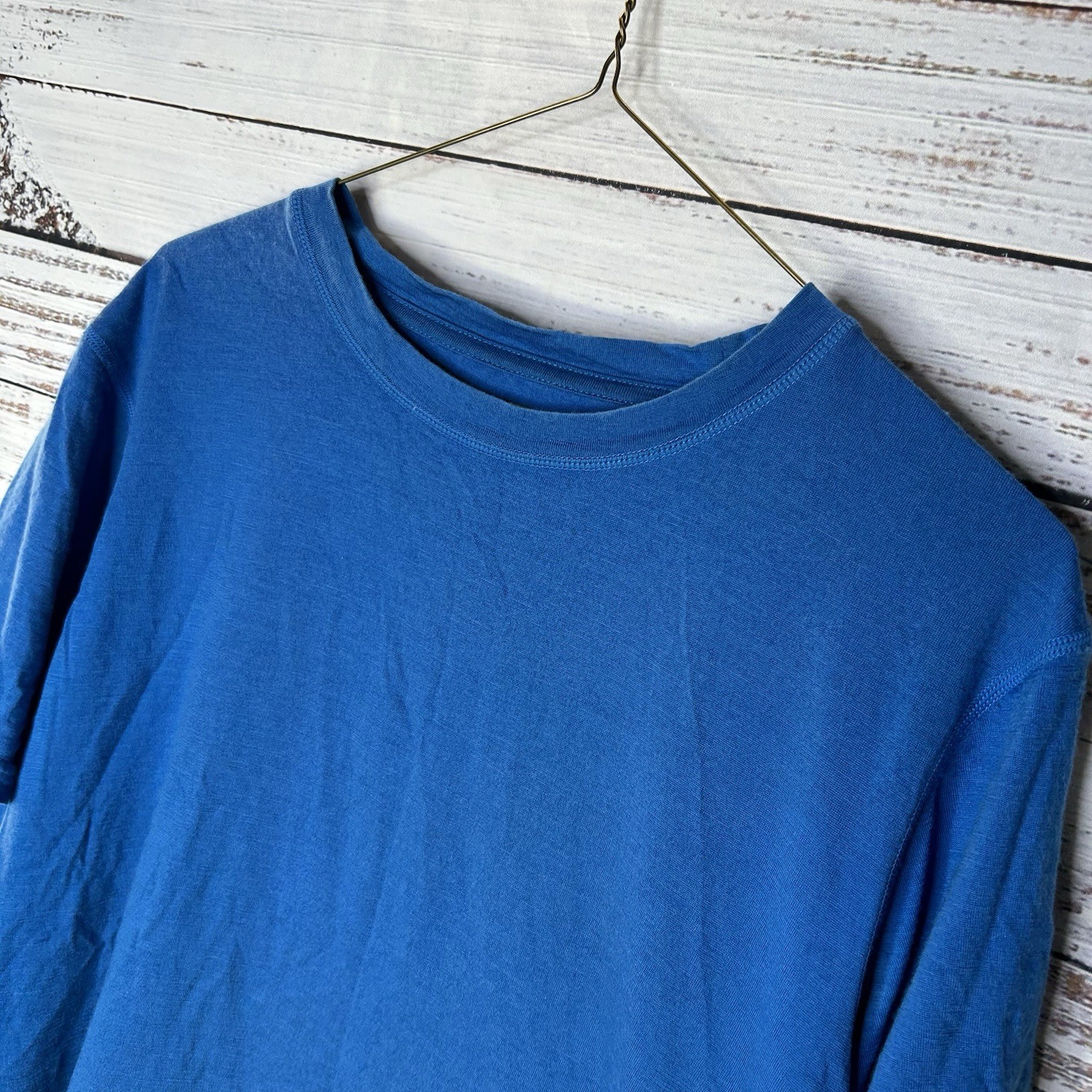 Woolx Blue Endurance Tee Merino Wool Short Sleeve T-Shirt Men’s Large (flaws) gallery
