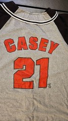 Vintage 2000 Sean Casey Cincinnati Reds Dynasty Button Up Raglan Shirt Mens 2XL