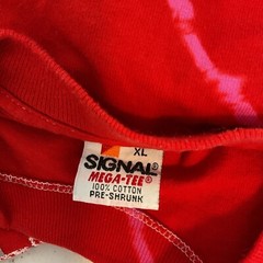 Vintage 90s EASTERN SHORE TYE DYE Red XL PUFFY BEACH Shirt USA Made Single Stirc