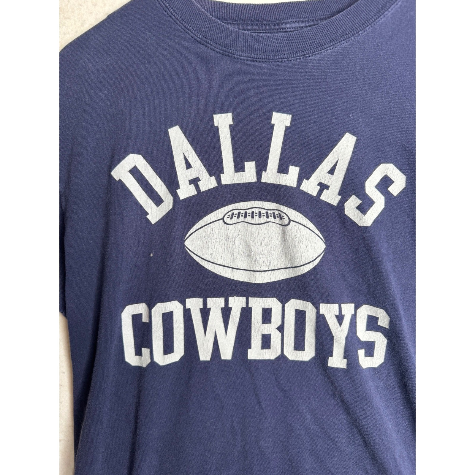 Dallas Cowboys Team Apparel Mens Large Navy Blue Graphic T-Shirt Football Cotton gallery