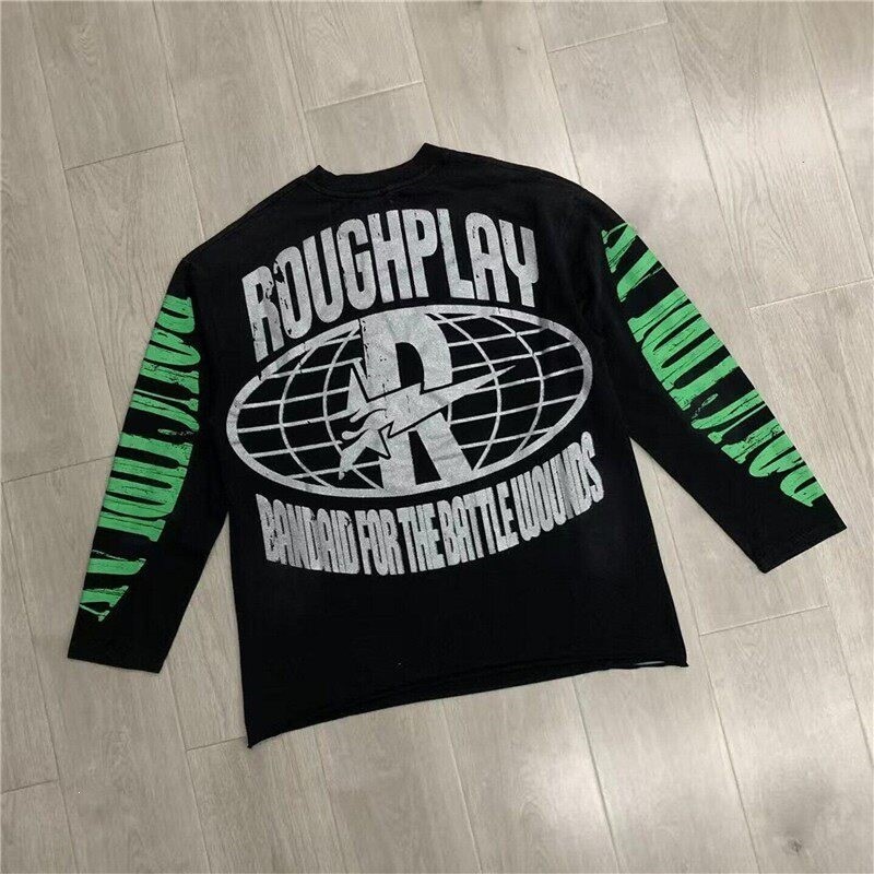 RoughPlay High Street Distressed Washed Skull Print Long Sleeve T-shirt gallery