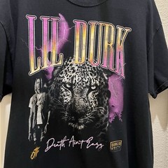 Lil Durk Death Aint Easy OTF Chicago Drill Rap Graphic T Shirt Mens Size XL