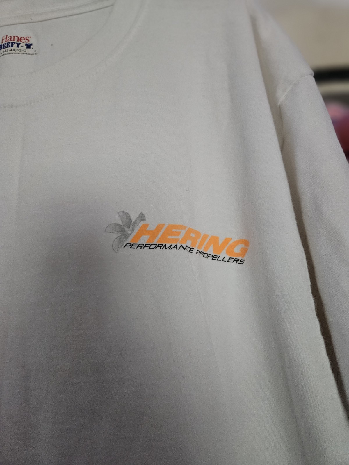 Hanes Beefy Hering Performance Propellers T Shirt Sports Fishing Large 42-44 gallery