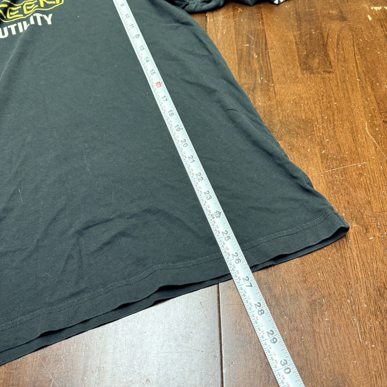 Keen Utility Large Logo T-Shirt Black Organic Cotton Made in USA Long Sleeves gallery