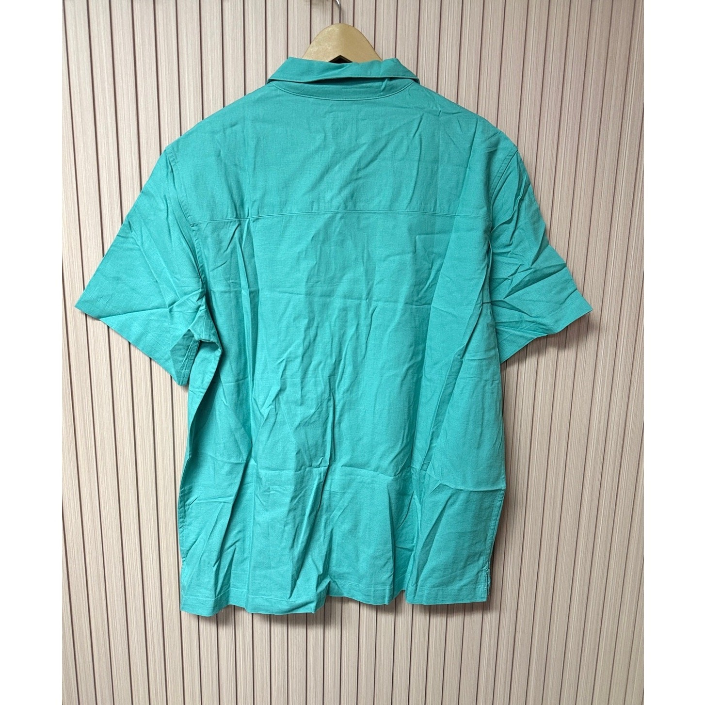 Gap Men’s Linen Blend Short Sleeve Shirt Green Size XL GP007528 gallery