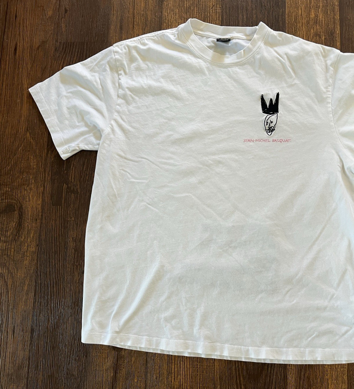 Men's Jean Michel Basquiat T-Shirt White Empire XL Crew Art Icon NYC Street High gallery