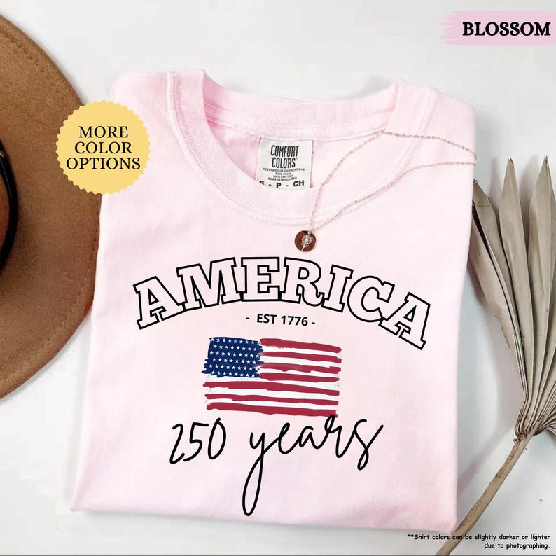 Comfort Colors America 250 Years Shirt 4th Of July American Flag Patriotic Gift gallery