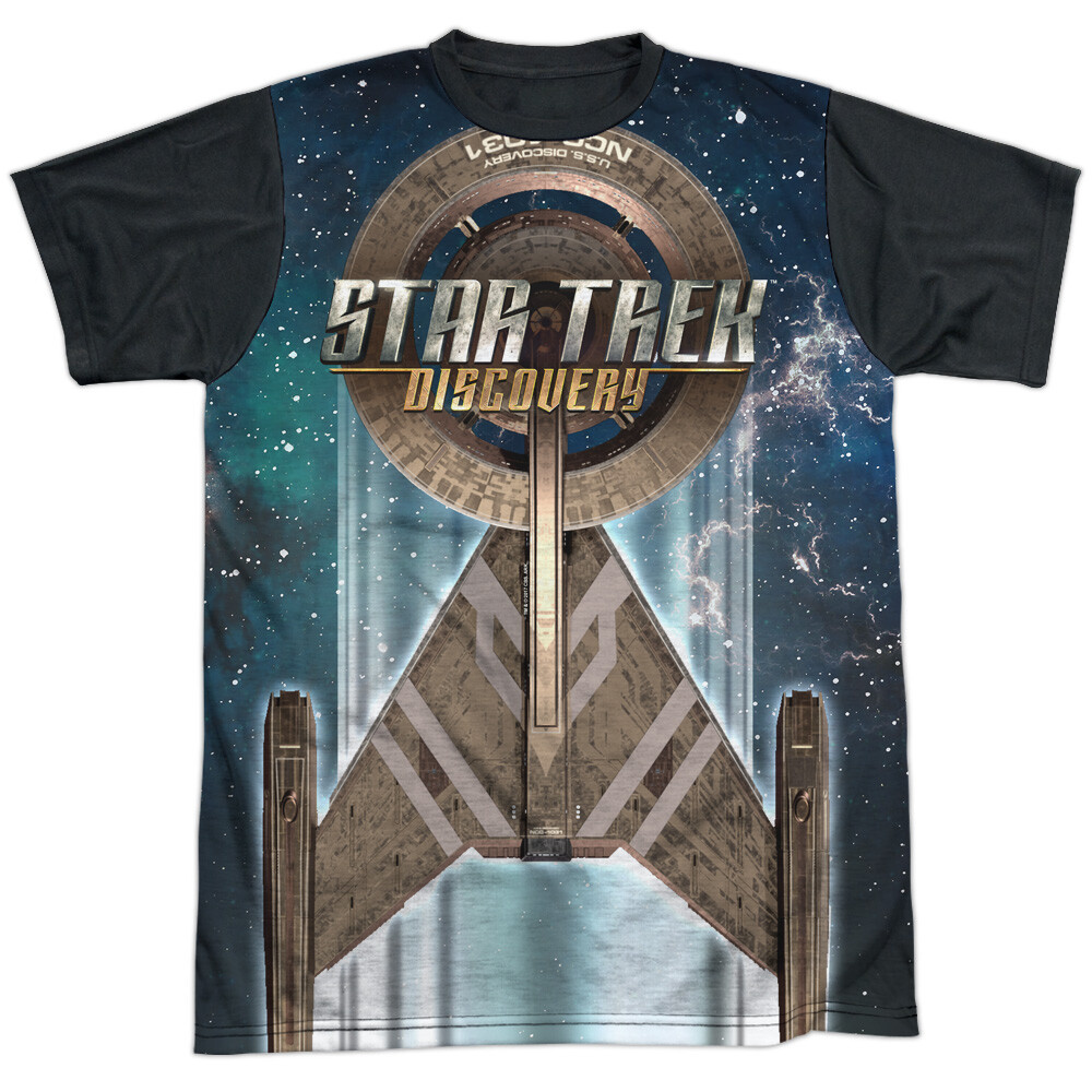 Star Trek Discovery Uss Discovery Adult Costume T Shirt (Black Back), S-3XL gallery
