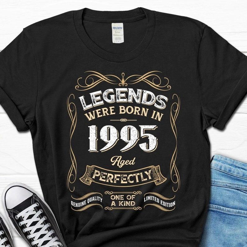 2025/30th Birthday T-Shirt For Men, Legends Were Born In 1995 Gift, 30 Years Old gallery