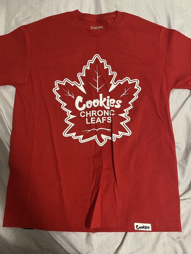 Cookies Red Toronto Maple Leaf T Shirt, Size Large, New without Tags!