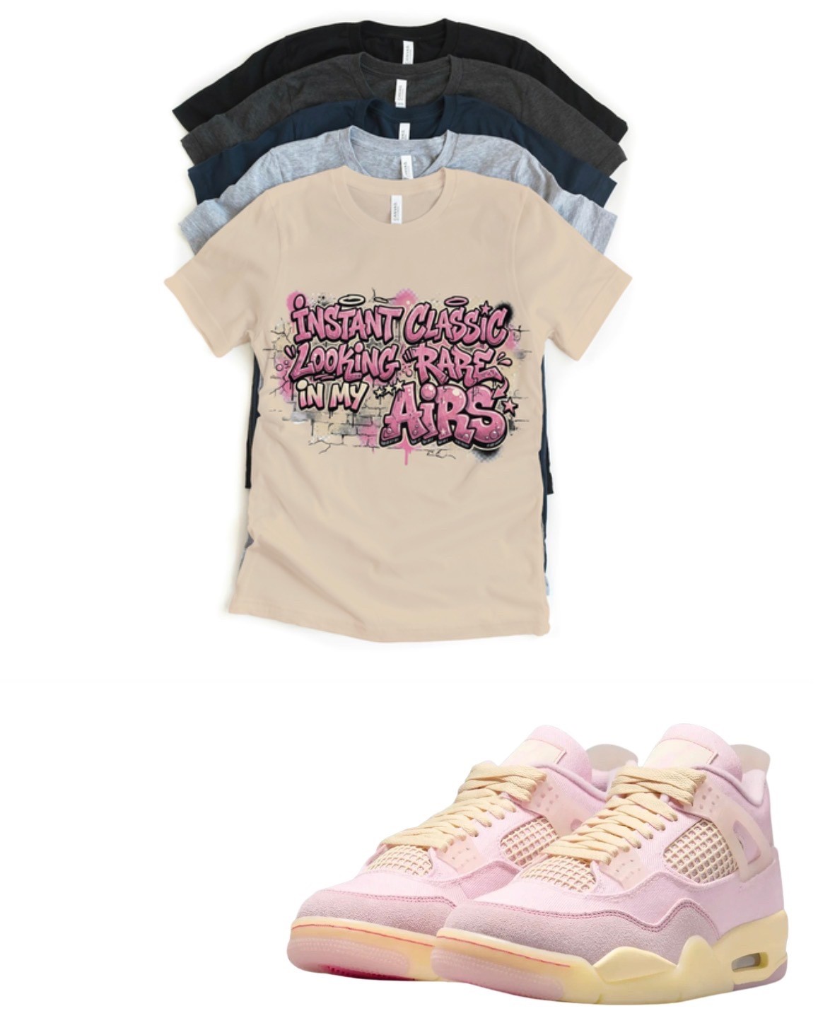 Shirt to match Jordan 4 Iced Carmine Pink Denim Sneakerhead Matching Tee gallery