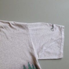 Vintage Cherokee NC Native Indian Graphic T Shirt Mens XL AOP Habitat Gray