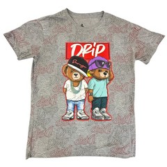 Launder Bailey Apparel Drip Graphic T-Shirt Urban Bear Streetwear Mens Large