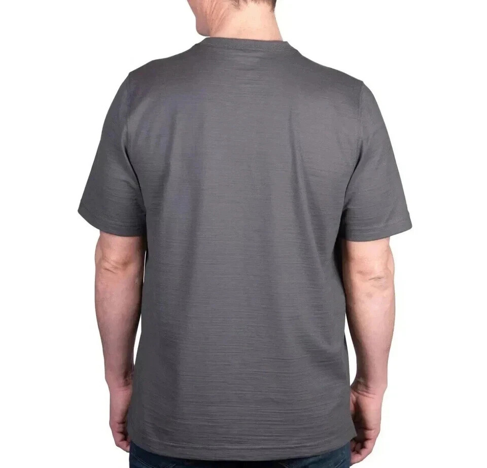 Kirkland Signature Men’s Pima Cotton Slub Tee, Gray, Size S gallery