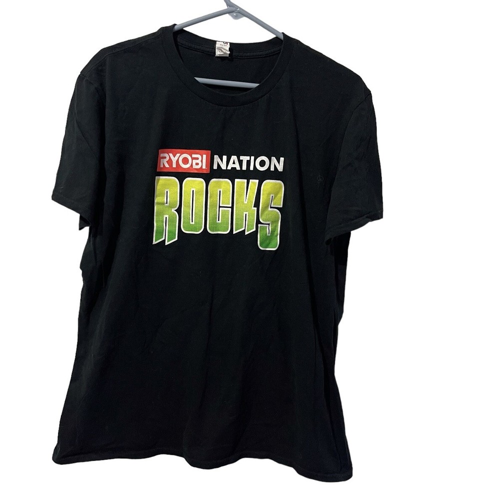 Anvil Shirt Men Large Black Cotton Lightweight Casual Crew Neck Short Sleeve Tee