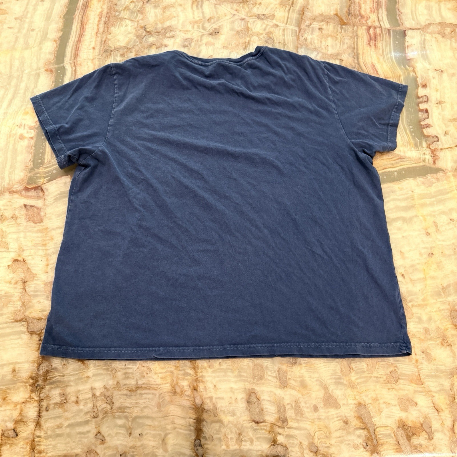 Lucky Brand Grateful Dead Skeleton Hand Rose Graphic T-Shirt Blue XL gallery
