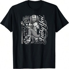 DC LOVE Personality Harley Quinn Inmate T-Shirt Unisex#6