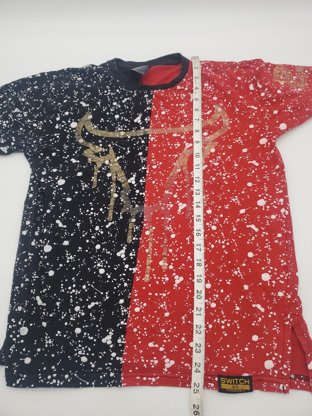 Switch Remarkable Shirt Mens Medium Red Black All Over Color Block.. gallery