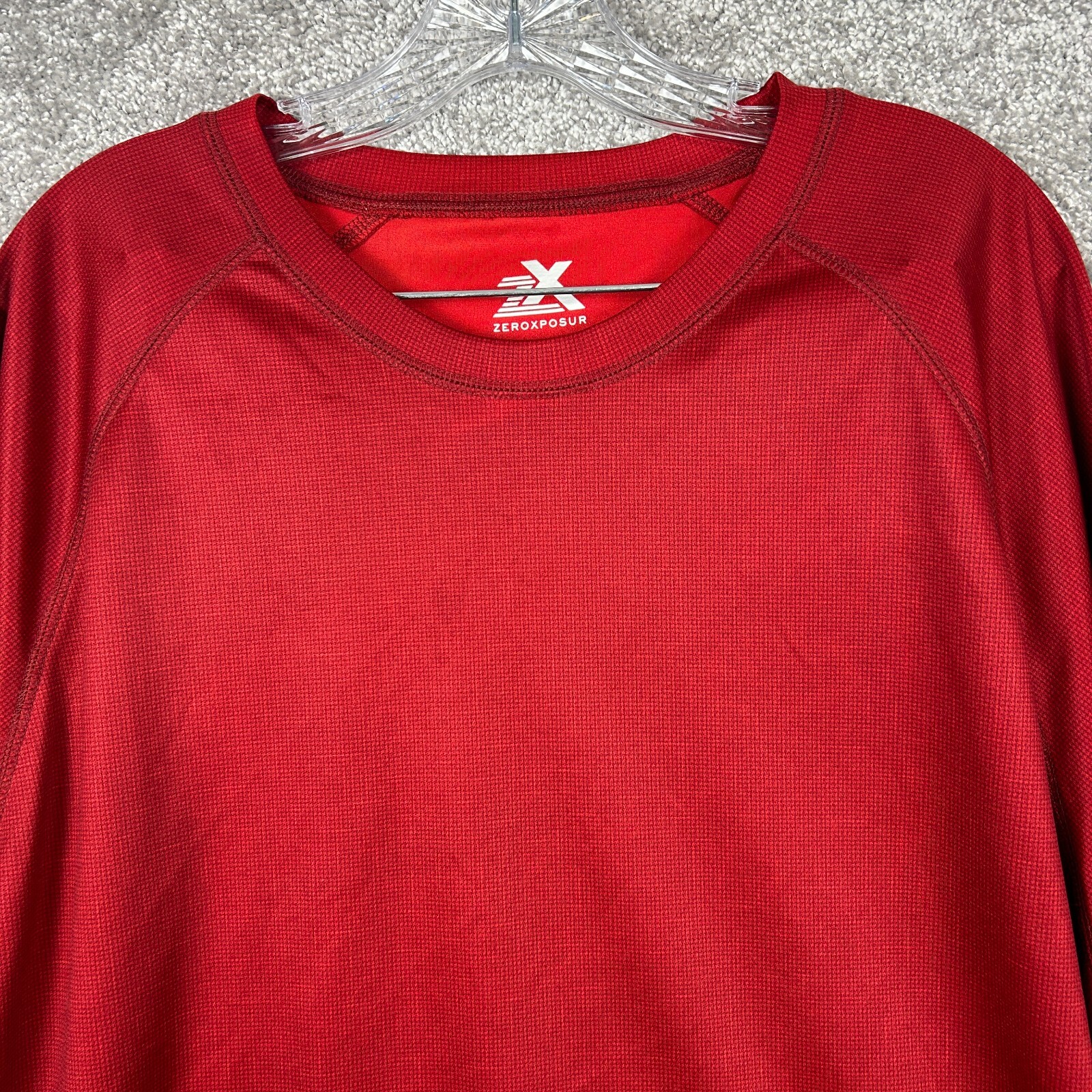 Zeroxposur Sun Protection Short Sleeve Crew Neck T Shirt Men's 2XL Red UPF 50+ gallery
