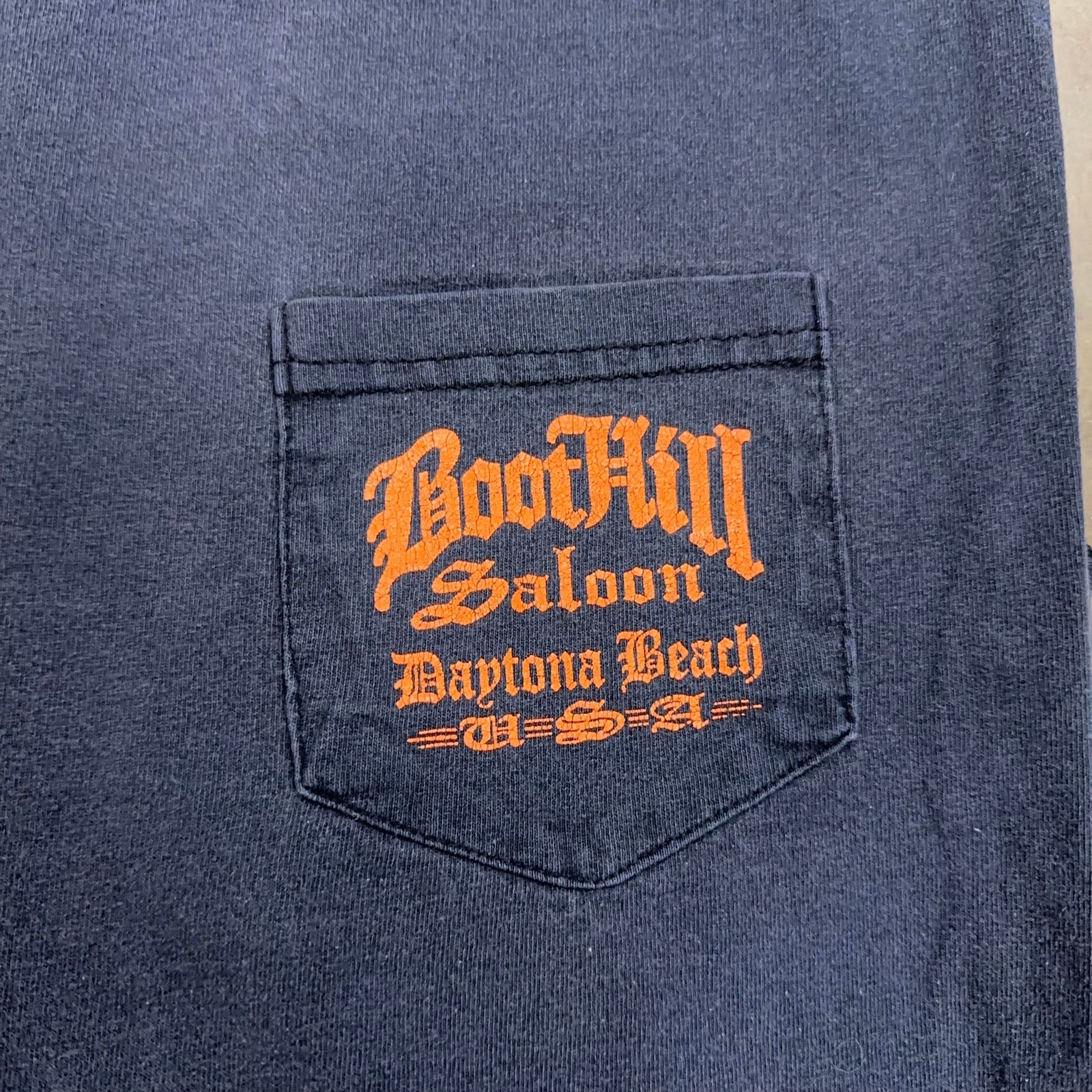 Vintage 1997 Boot Hill Saloon Biker Biketoberfest Cut Off Muscle Shirt Large gallery