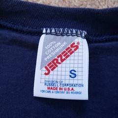 Vintage 90s Jerzees Blue Blank Sz Small USA Made Mens Tank Top Plain Sleeveless