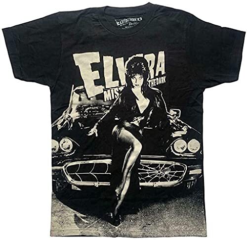 Elvira Macabre Mobile Men's T-Shirt Oversize Print Tee gallery