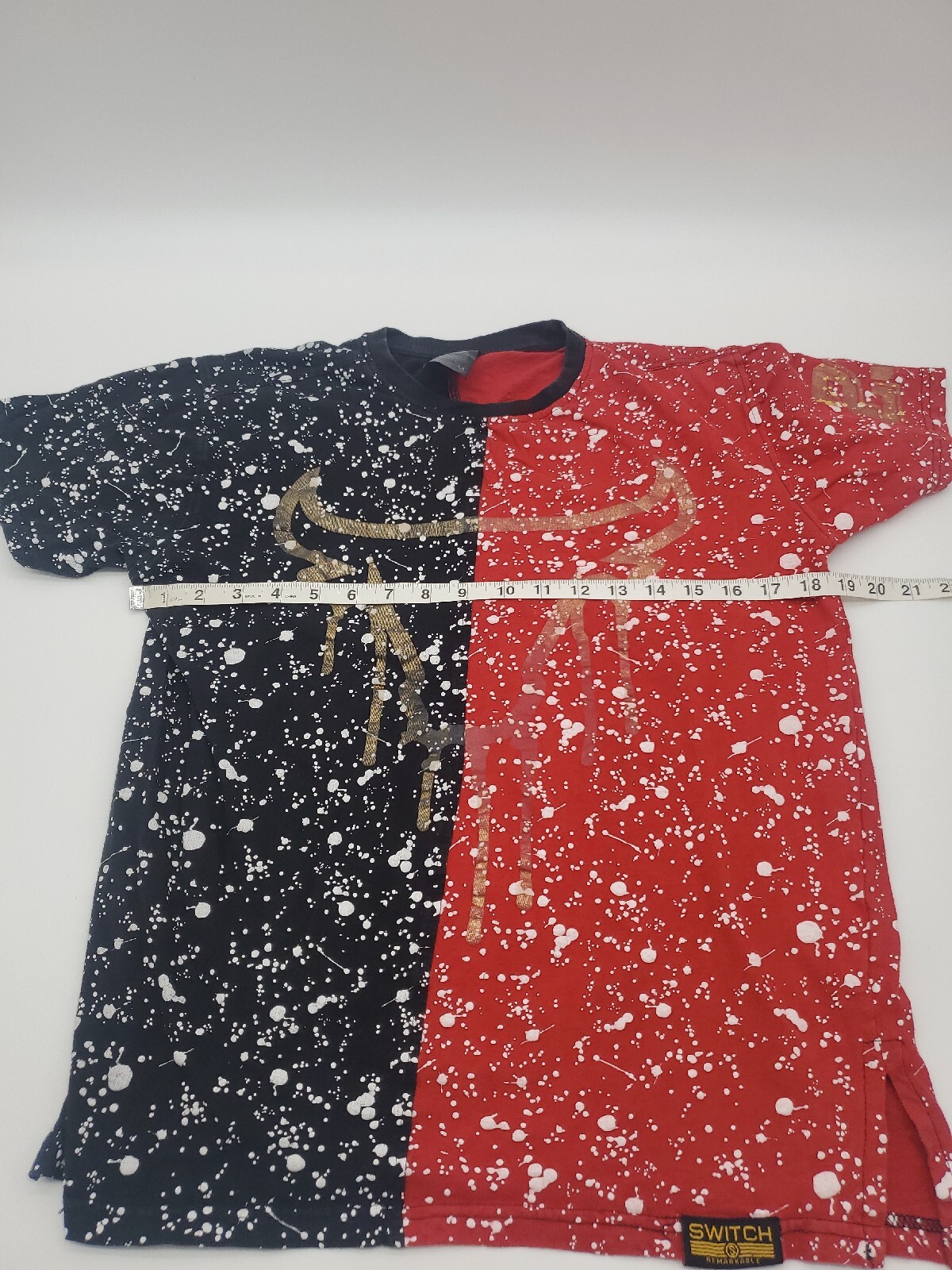Switch Remarkable Shirt Mens Medium Red Black All Over Color Block.. gallery