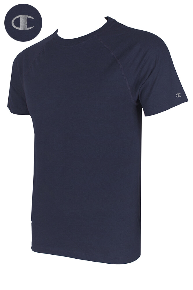 Champion Men's Short Raglan Sleeve Crew Neck Athletic T-Shirt. gallery