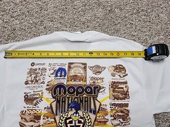 2005 Jerzees Mopar Nationals 25th Anniversary Tee Double Sided Graphic Large