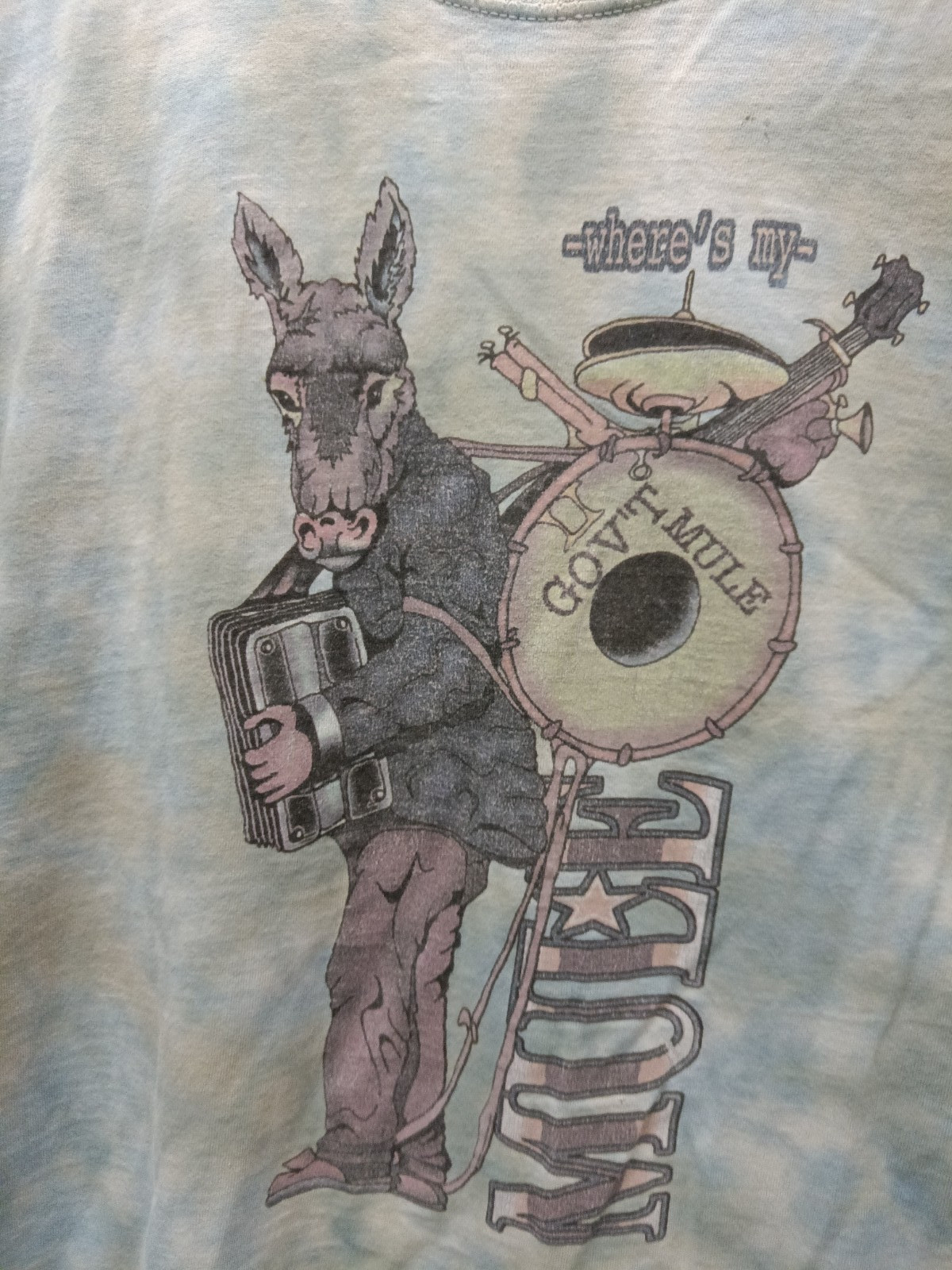 Men's Vintage 90s Rock Band Gov't Mule Where's My Mule T-shirt (D046) gallery