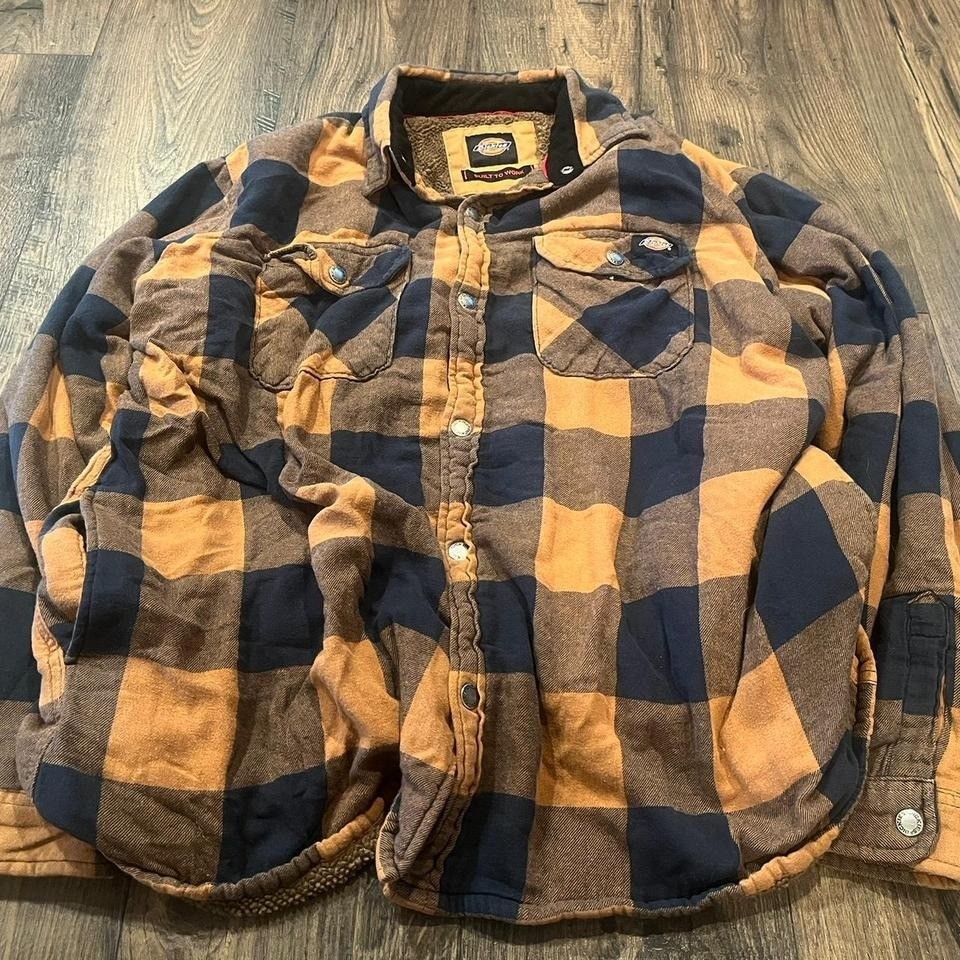 Mens Dickies Heavy Duty Flannel Jacket Size 2XL gallery