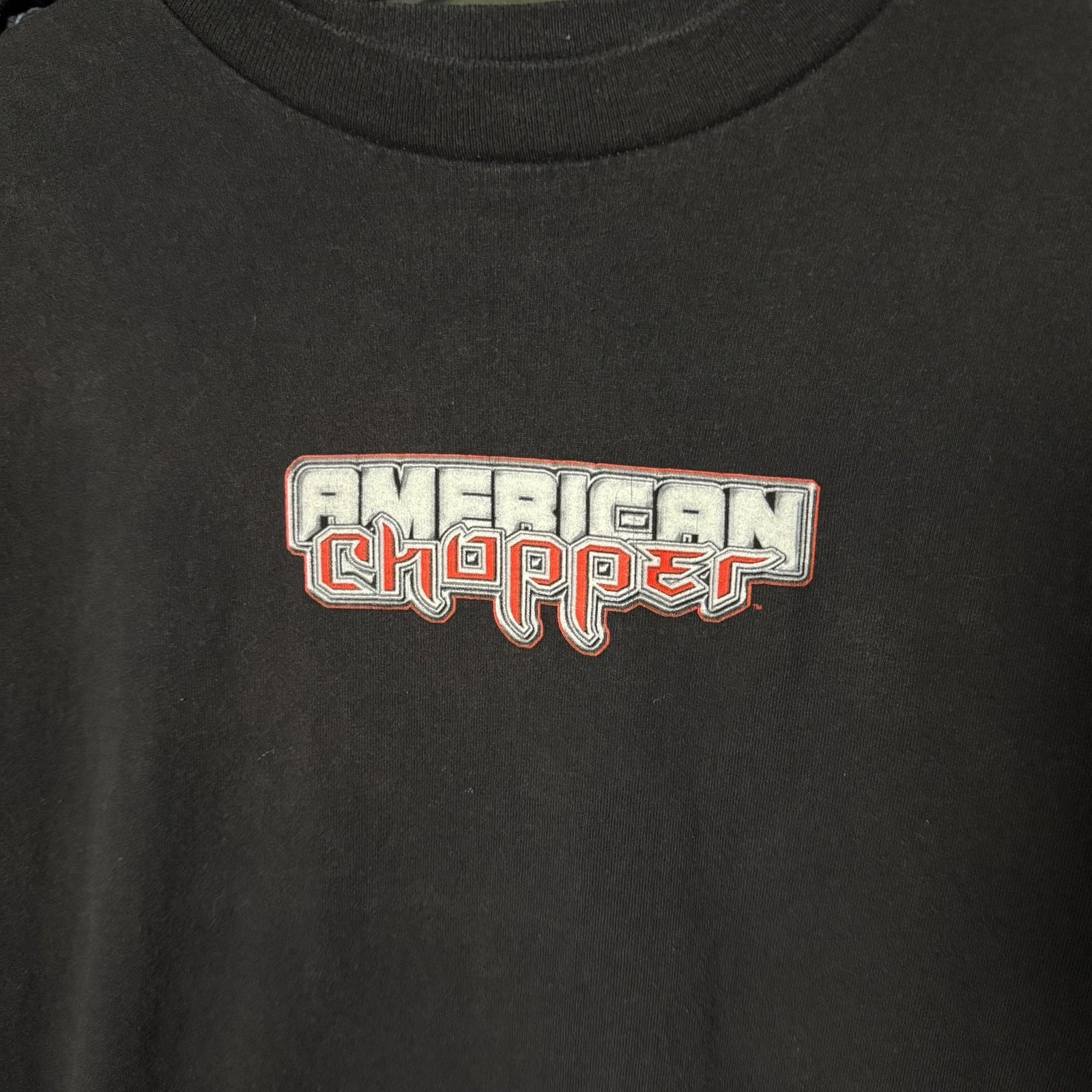 Vintage 2004 American Chopper Fire Bike Graphic T-Shirt gallery
