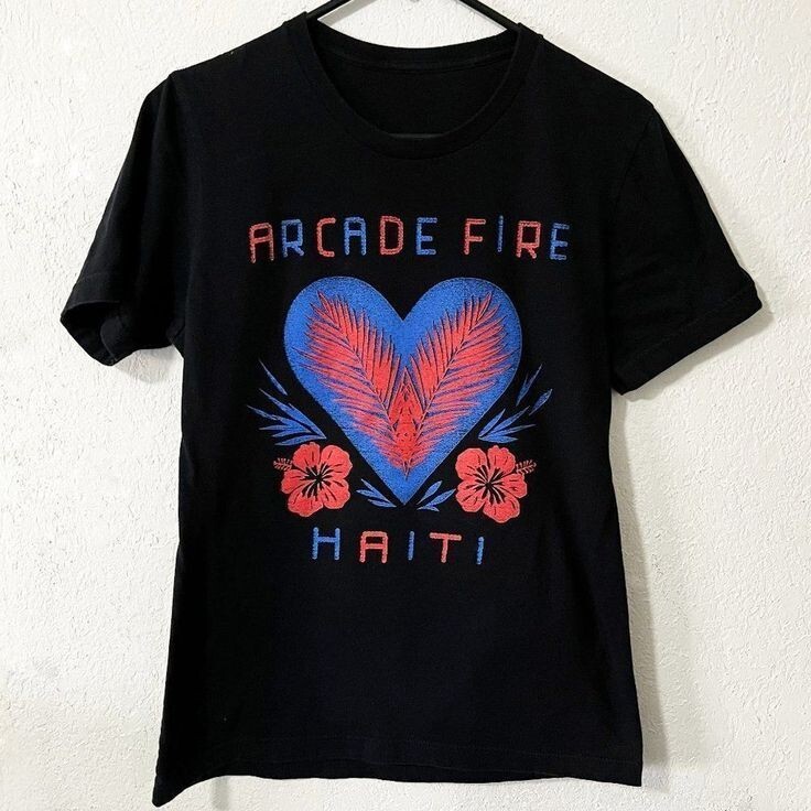 Rare! Arcade Fire Haiti band T-shirt Short Sleeve Full Size S to 5XL IM0651 gallery