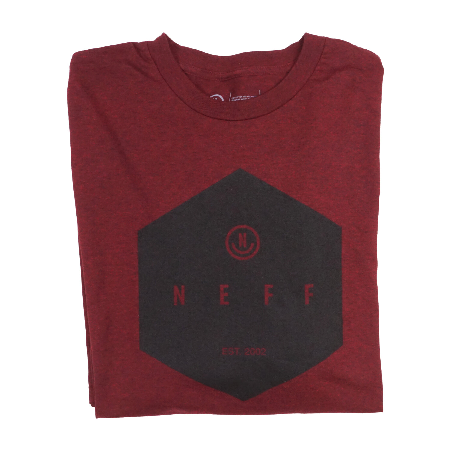 Neff Geometric Logo Mens T shirt BURGUNDY OFFICIAL ITEM gallery