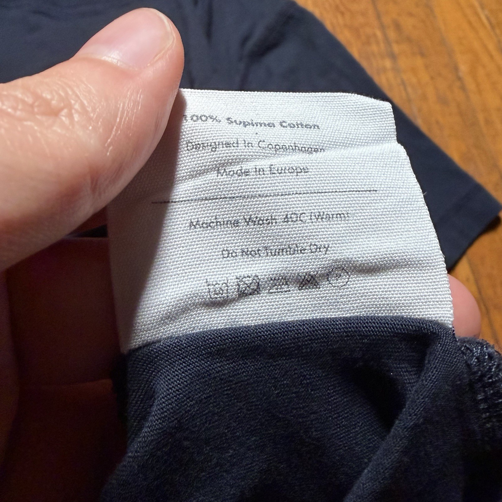 Son Of A Tailor 100% Supima Cotton T-Shirt Mens Size L Navy Blue Basic Essential gallery