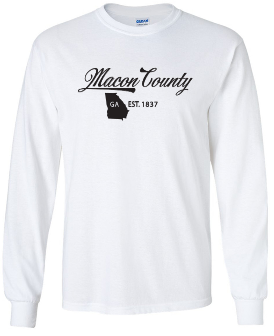 Macon County Georgia State T-Shirt Long Sleeve Graphic Tees Unisex Apparel gallery