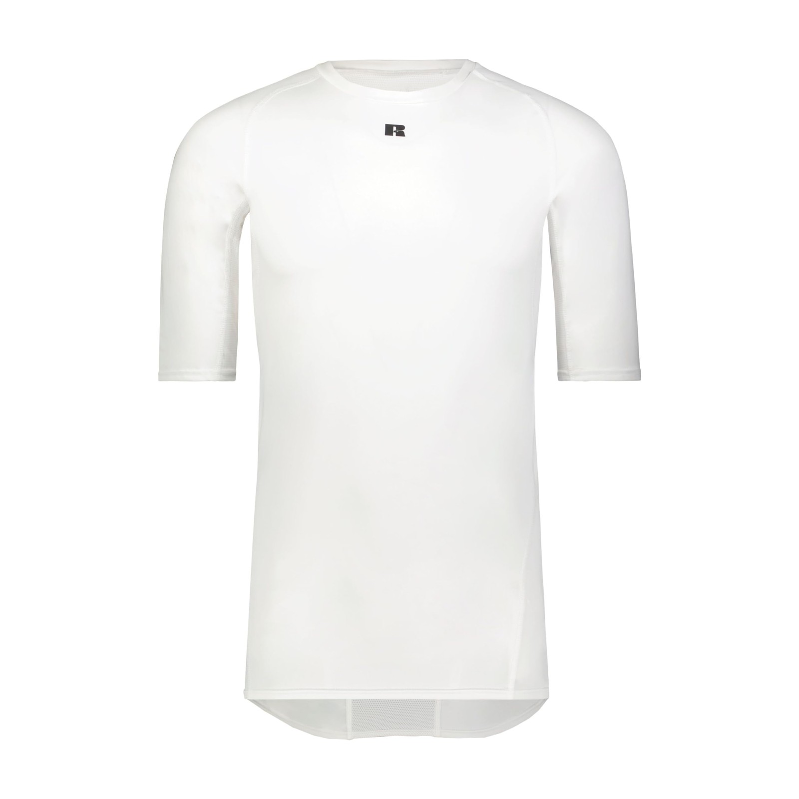 Men’s Standard Half Sleeve Compression Tee, White, Medium
