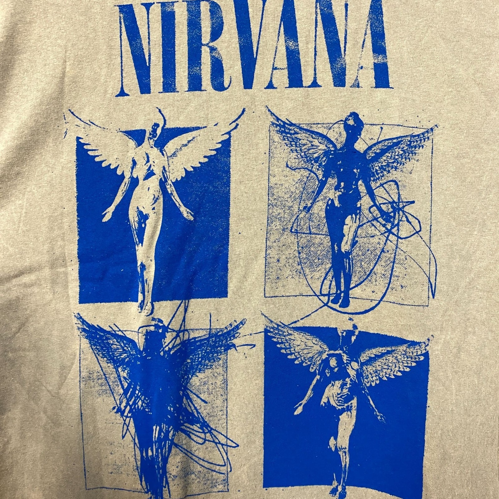 Nirvana In Utero Album Cover Pop Art Angel Grunge Band Tee Medium gallery