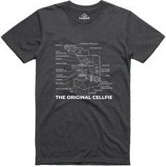 Funny Mens T Shirt Science Microscope Selfie Cell Regular Fit Cotton Tee