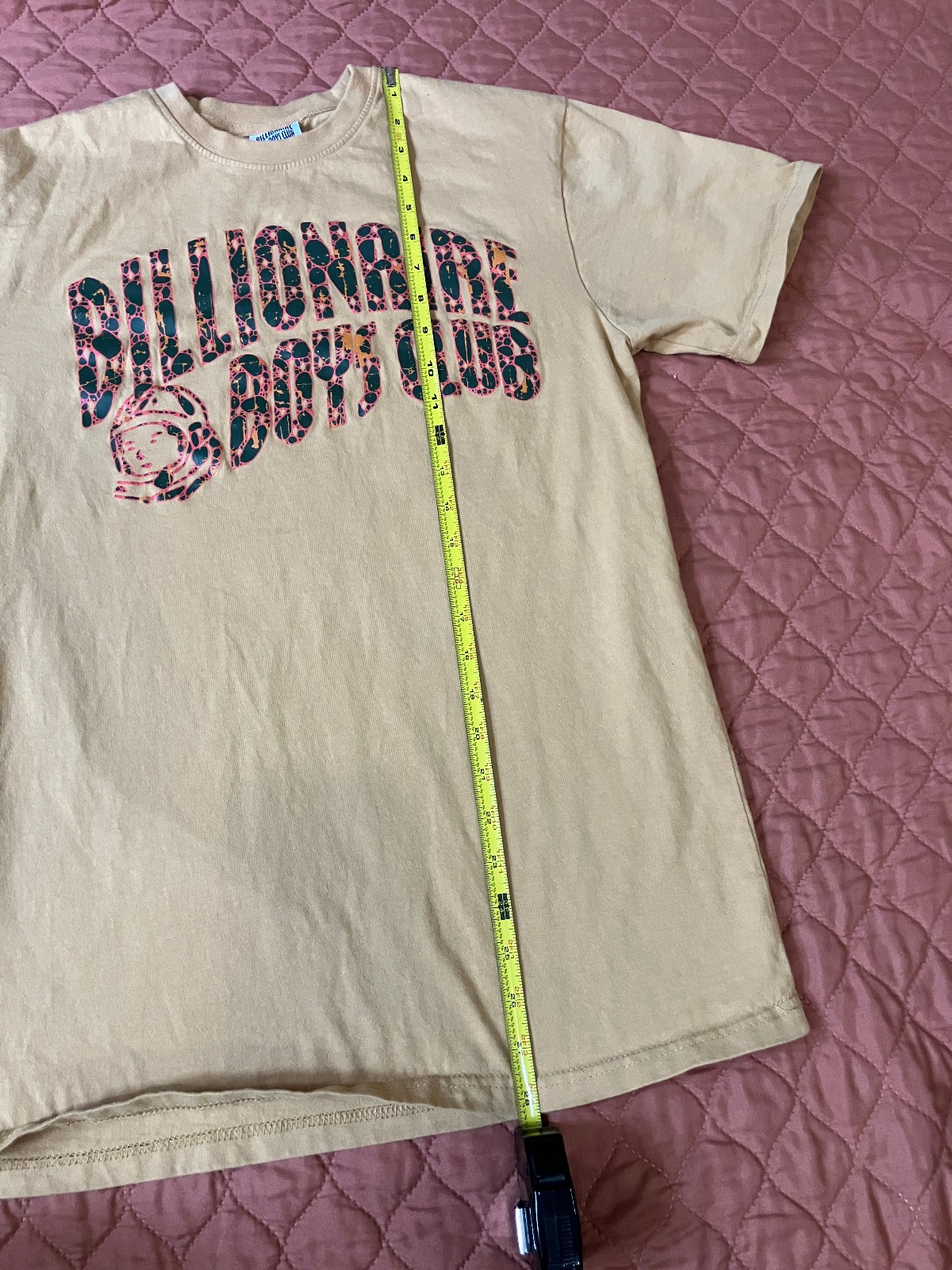 Billionaire Boys Club BBC Arch Logo Shirt Mens Medium Tan Beige Astronaut gallery
