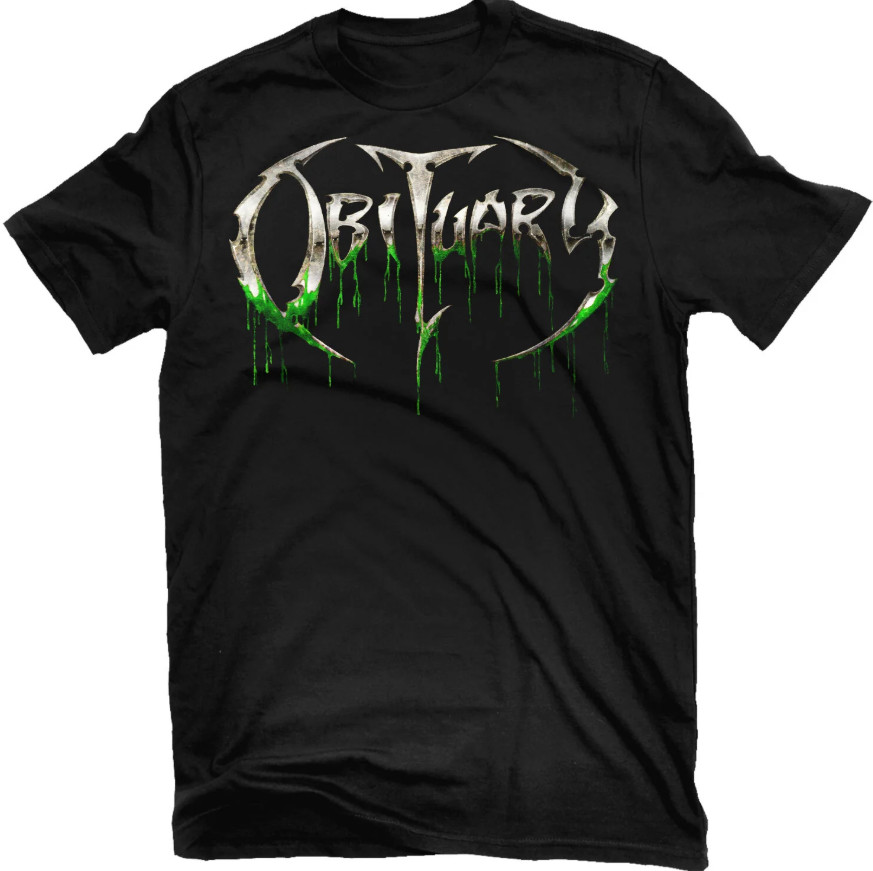 Obituary – Slowly We Rot LOGO Shirt – Size S – NEW OFFICIAL Death Metal