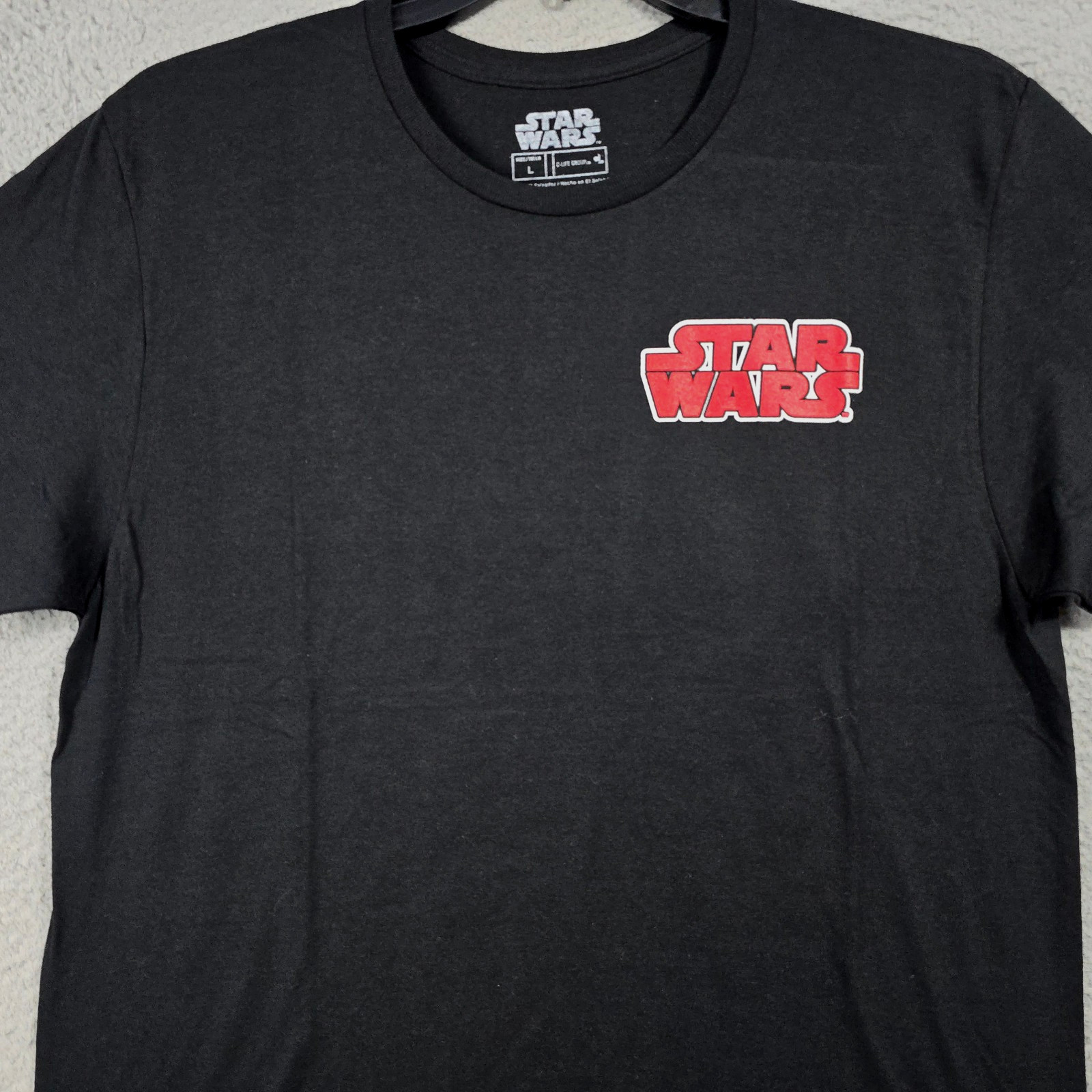 Star Wars Comic Book Shirt Mens Large Black Chewbacca Luke C3P0 R2D2 NWT gallery